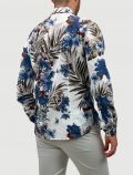Camicia manica lunga Identikit - fiori tabacco e blu - 2