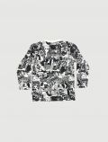 T-shirt manica lunga Melby - bianco nero - 2