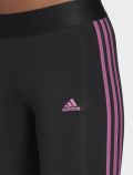 Leggings sportivo Adidas - nero rosa - 1