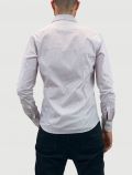 Camicia manica lunga - microfantasia blu rosso - 2