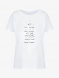 T-shirt manica corta Armani Exchange - bianco - 4