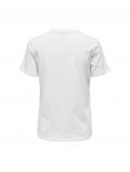 T-shirt manica corta Only - bianco nero - 1