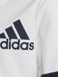 Felpa sportiva aperta Adidas - bianco bluette - 1