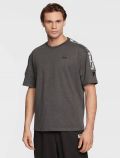 T-shirt manica corta sportiva Fila - dark grey melange - 0
