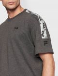 T-shirt manica corta sportiva Fila - dark grey melange - 1