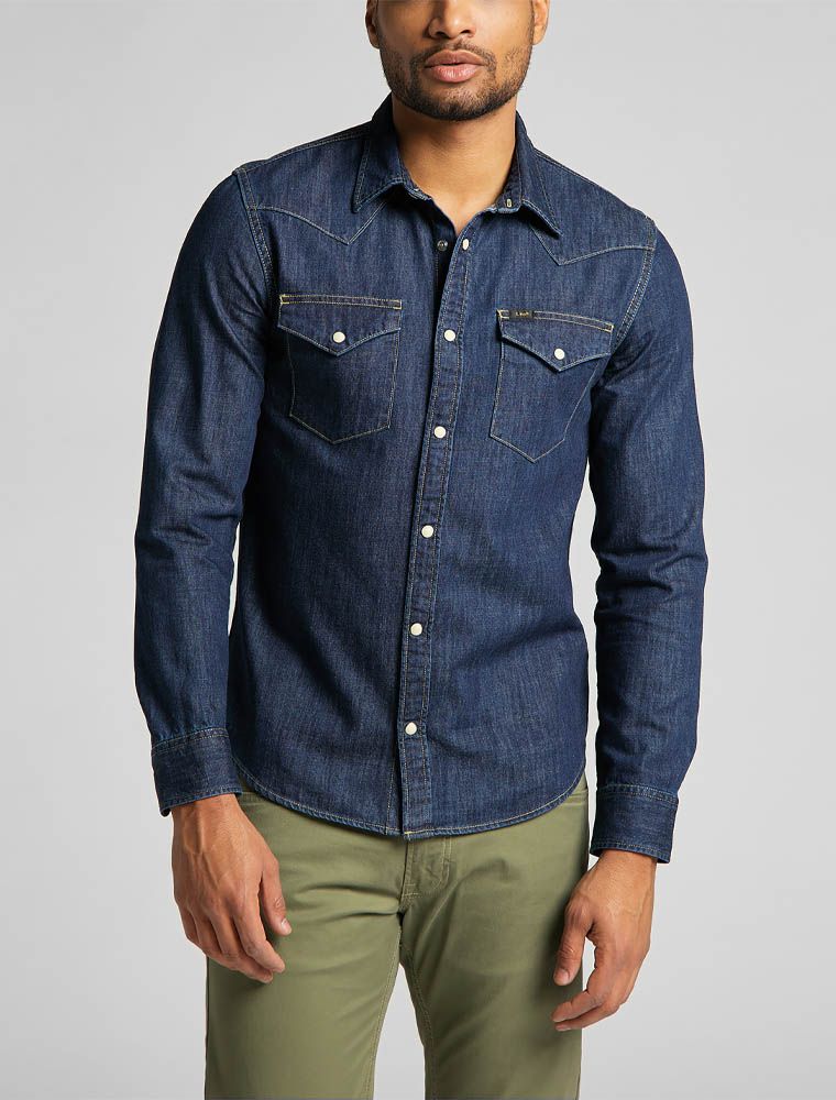Promod Camicia sconto 58% Blu L MODA DONNA Camicie & T-shirt Camicia Jeans 