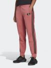 Pantalone lungo sportivo Adidas - rosa scuro