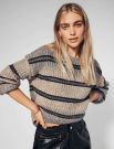 Pullover manica lunga Only - brown