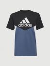T-shirt manica corta sportiva Adidas - nero avio