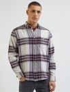 Camicia manica lunga flanella Lee - ecru