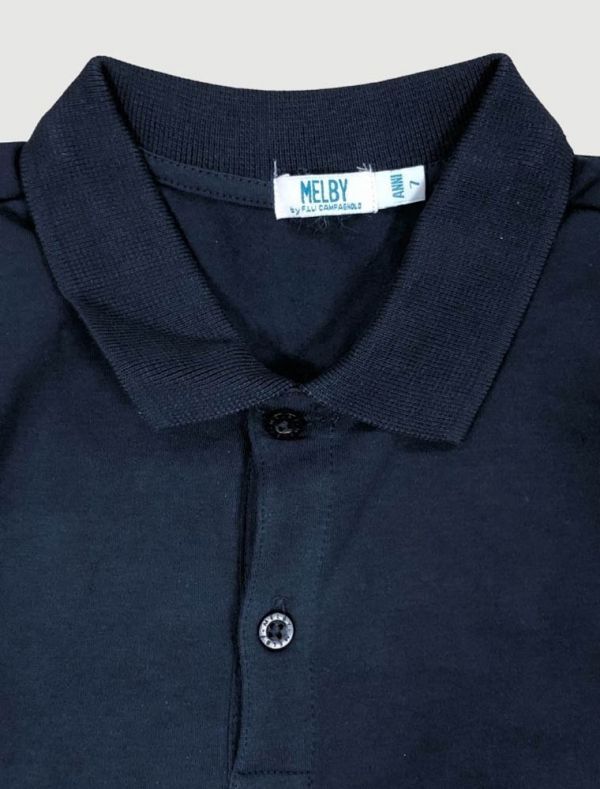 Polo manica lunga Melby - navy