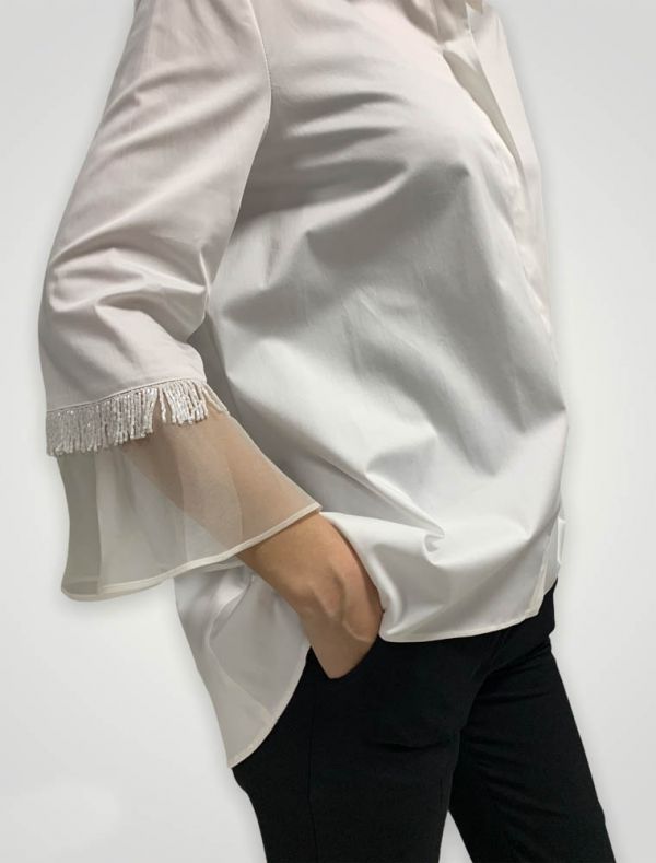 Camicia manica lunga Pink Pennyblack - avorio