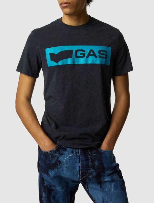 T-shirt manica corta Gas - navy