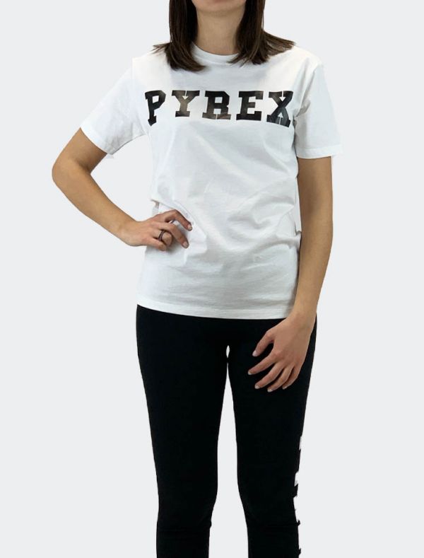 T-shirt manica corta Pyrex - bianco