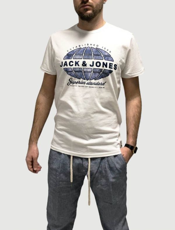 T-shirt manica corta Jack & Jones - cloud