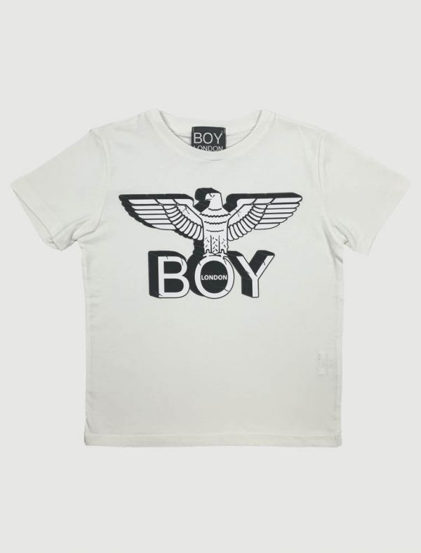 T-shirt manica corta Boy London - bianco