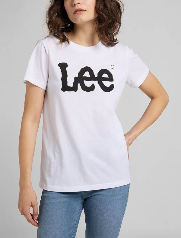 T-shirt manica corta Lee - white