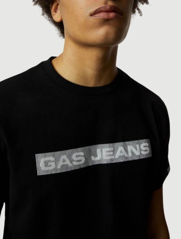 T-shirt manica corta Gas - black