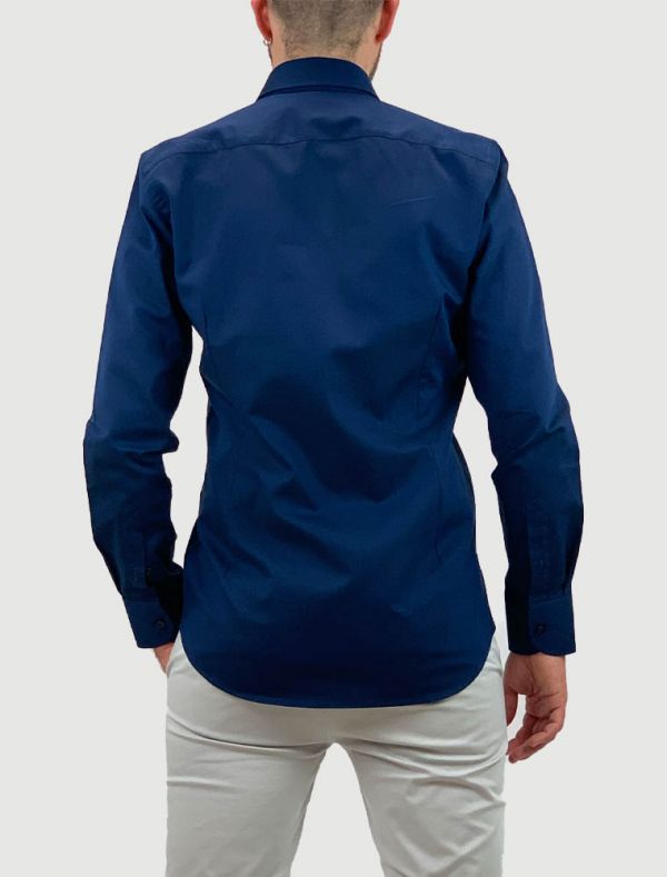Camicia manica lunga Bottega Artigiana - blu