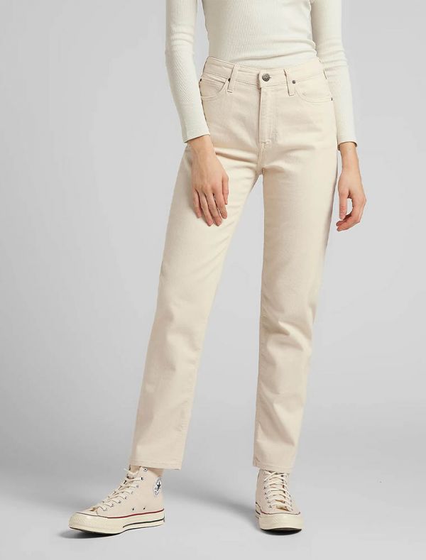 Pantalone jeans Lee - ecru - SMARTMODA E-COMMERCE