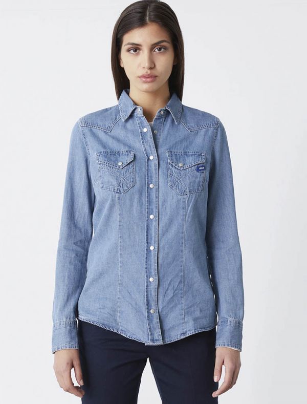 Camicia jeans Gas - indigo - SMARTMODA E-COMMERCE