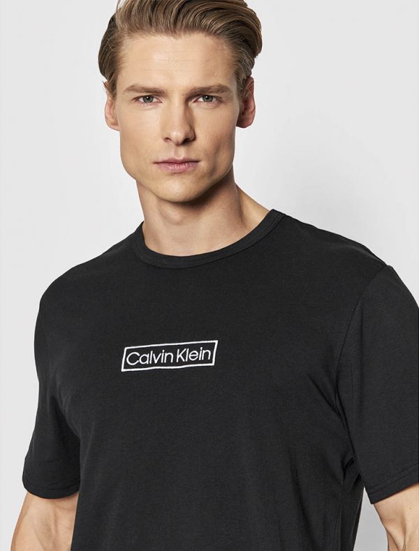 Maglia manica corta in cotone Calvin Klein - nero - SMARTMODA E-COMMERCE