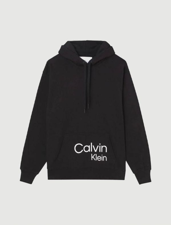 Maglia in felpa Calvin Klein - black