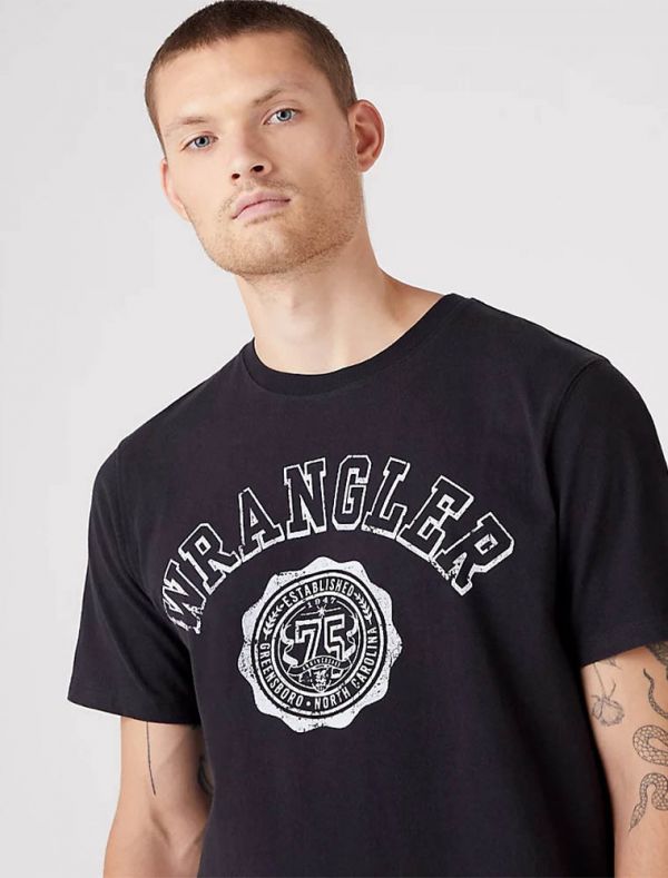 T-shirt manica corta Wrangler - nero
