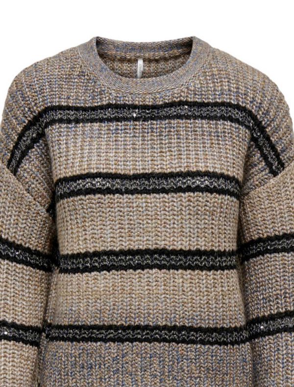 Pullover manica lunga Only - brown