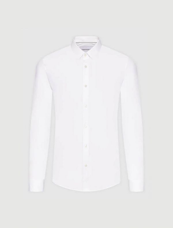 Camicia manica lunga Calvin Klein - white