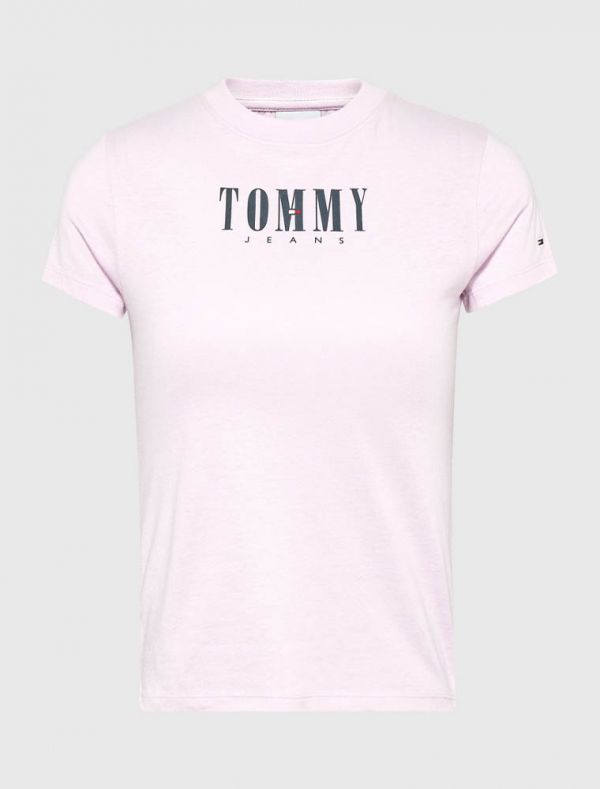 T-shirt manica corta Tommy Jeans - orchidea