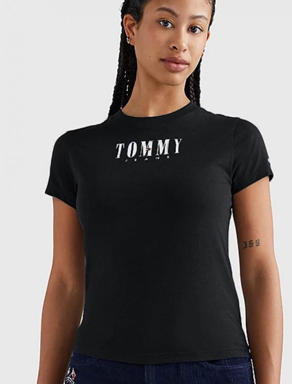 T-shirt manica corta Tommy Jeans - black