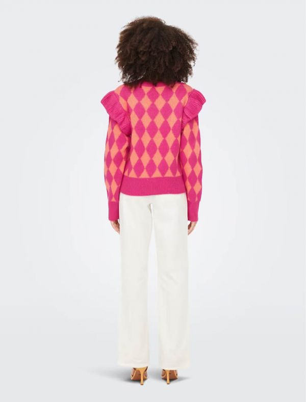 Pullover manica lunga Only - fuxia