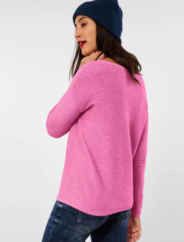 Pullover manica lunga Street One - pink