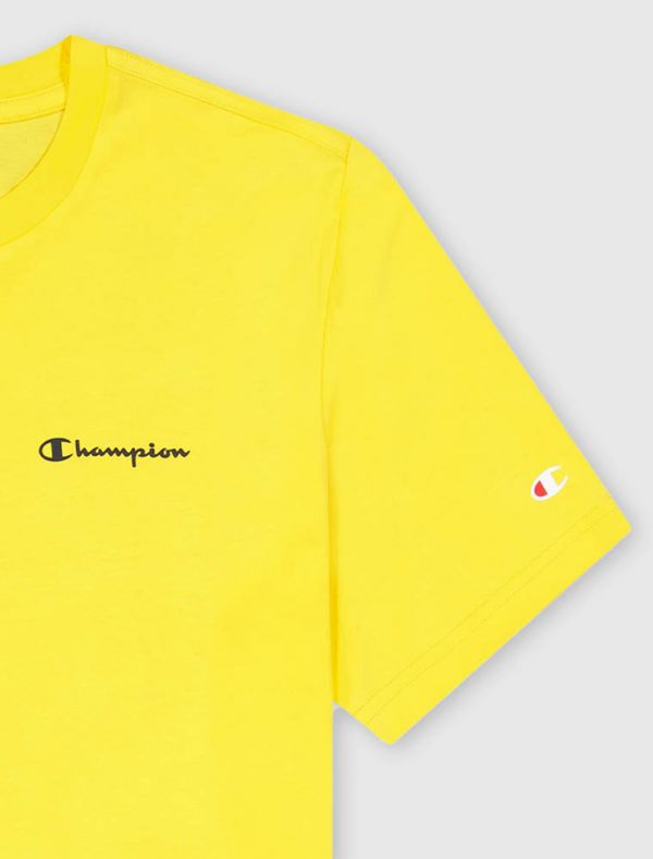 T-shirt manica corta sportiva Champion - giallo