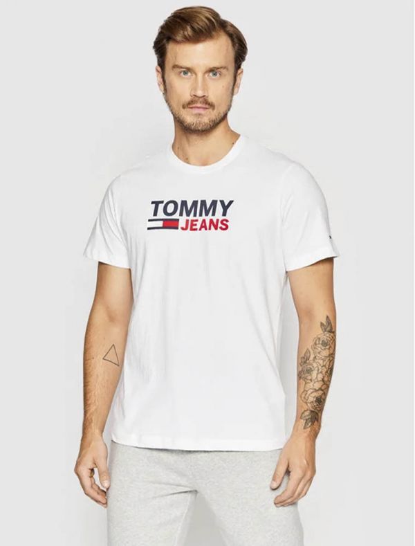 T-shirt manica corta Tommy Jeans - bianco