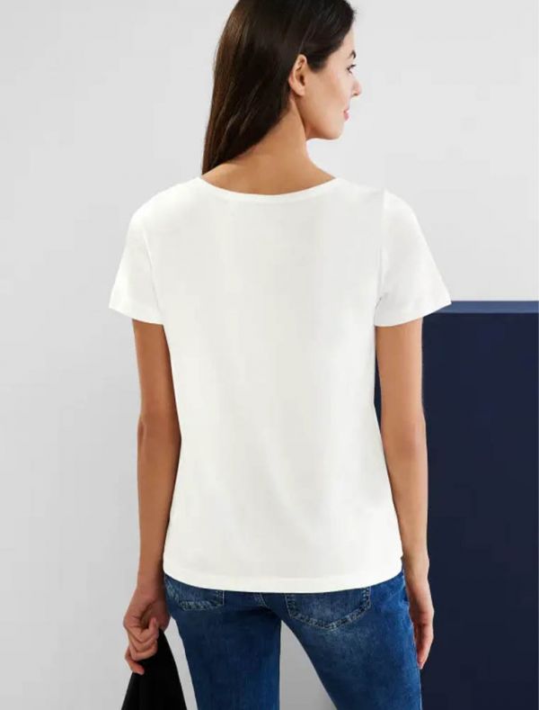 T-shirt manica corta Street One - white