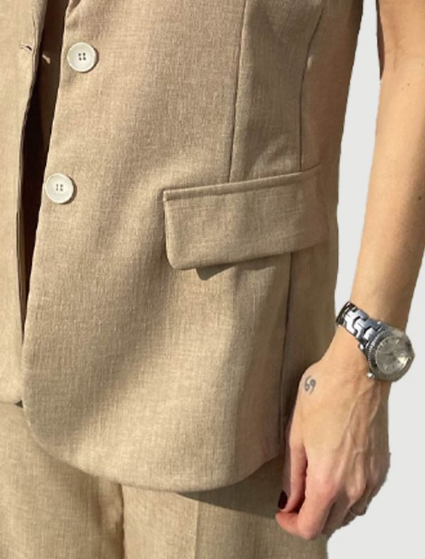 Gilet Le Streghe - beige